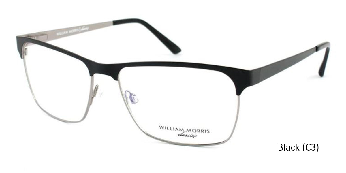 Black(C3) William Morris London WMADAM Eyeglasses.