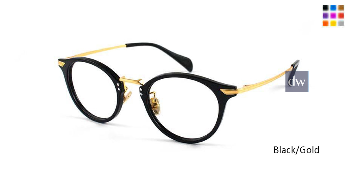 Black/Gold William Morris London WM50029 Eyeglasses - Teenager.