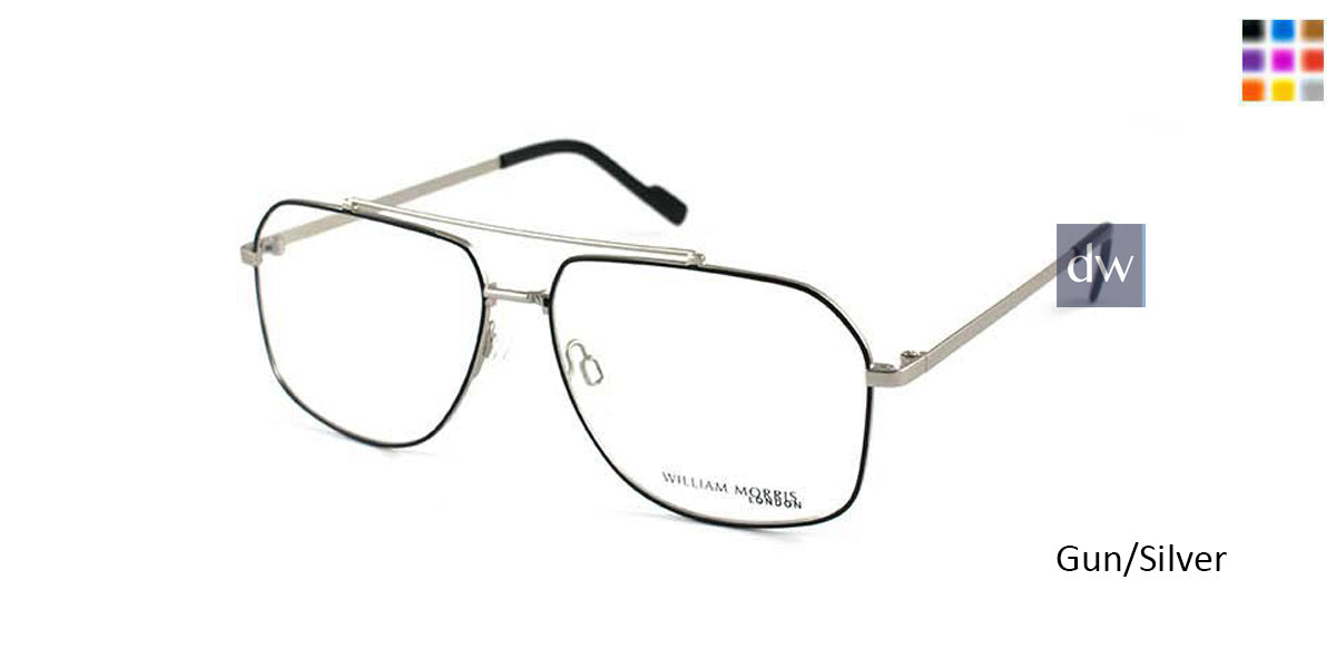 Gun/Silver William Morris London WM50046 Eyeglasses.