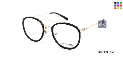 Black/Gold William Morris London WM50072 Eyeglasses.