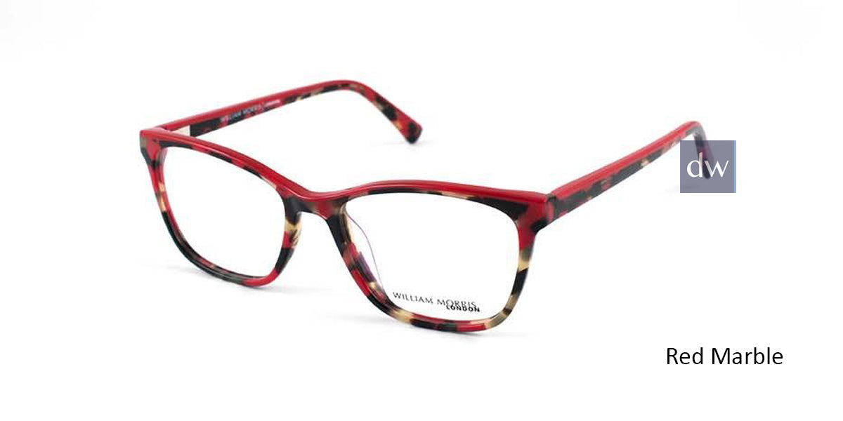 Red Marble William Morris London WM50076 Eyeglasses.