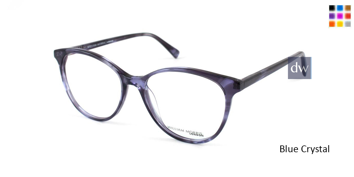 Blue Crystal William Morris London WM50079 Eyeglasses.
