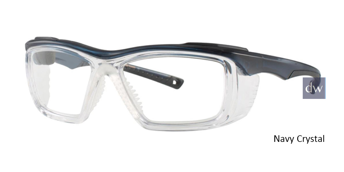 Navy Crystal Wolverine W036 Safety Eyeglasses