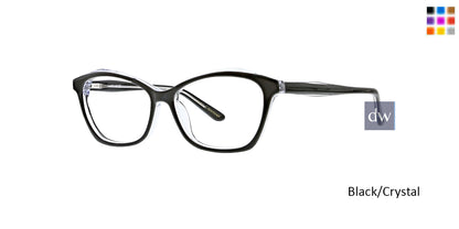 Black/Crystal Xoxo Edin Eyeglasses.