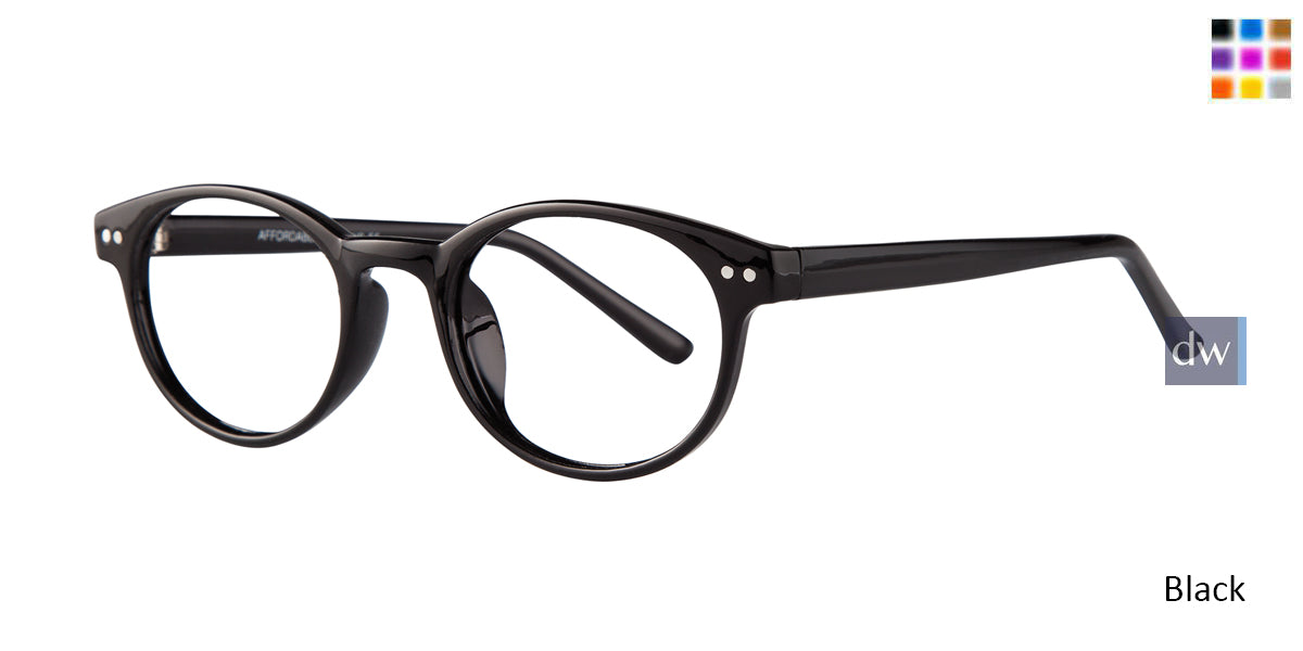Black Affordable Designs Yale Eyeglasses