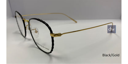 Black/Gold Zupa Ztar Zz 5442B Eyeglasses.