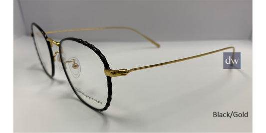 Black/Gold Zupa Ztar Zz 5442B Eyeglasses.
