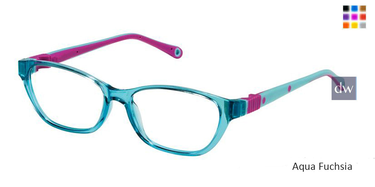 Aqua Fuchsia Life Italia NI-142 Eyeglasses - Teenager
