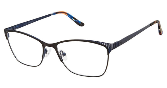 Mt Black/Navy Ann Taylor AT103 Eyeglasses.