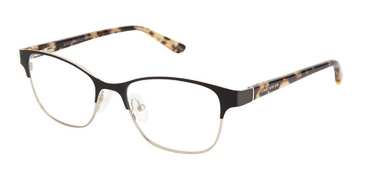 Black/Gold Ann Taylor ATP706 Petite eyeglasses - Teenager.