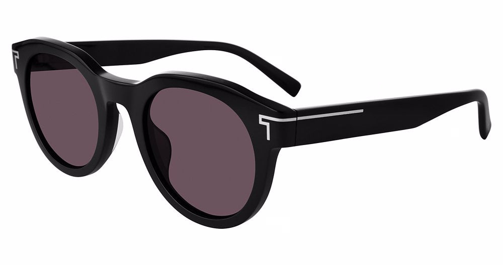 Black:
TUMI STU509 Rounded Sunglasses in Black — unisex full-rim acetate frame with single bridge
