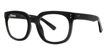 Parade Q Series 1829 Soft Square Eyeglasses in Black — unisex wide-bridge plastic frame