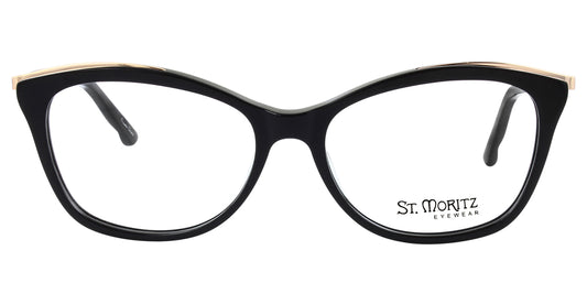 Black ST. MORITZ Belmont Eyeglasses