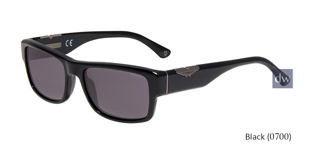 Black(0700) Police SPL967 Sunglasses.
