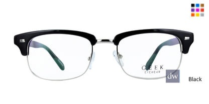 Black/Silver GEEK 201 Eyeglasses