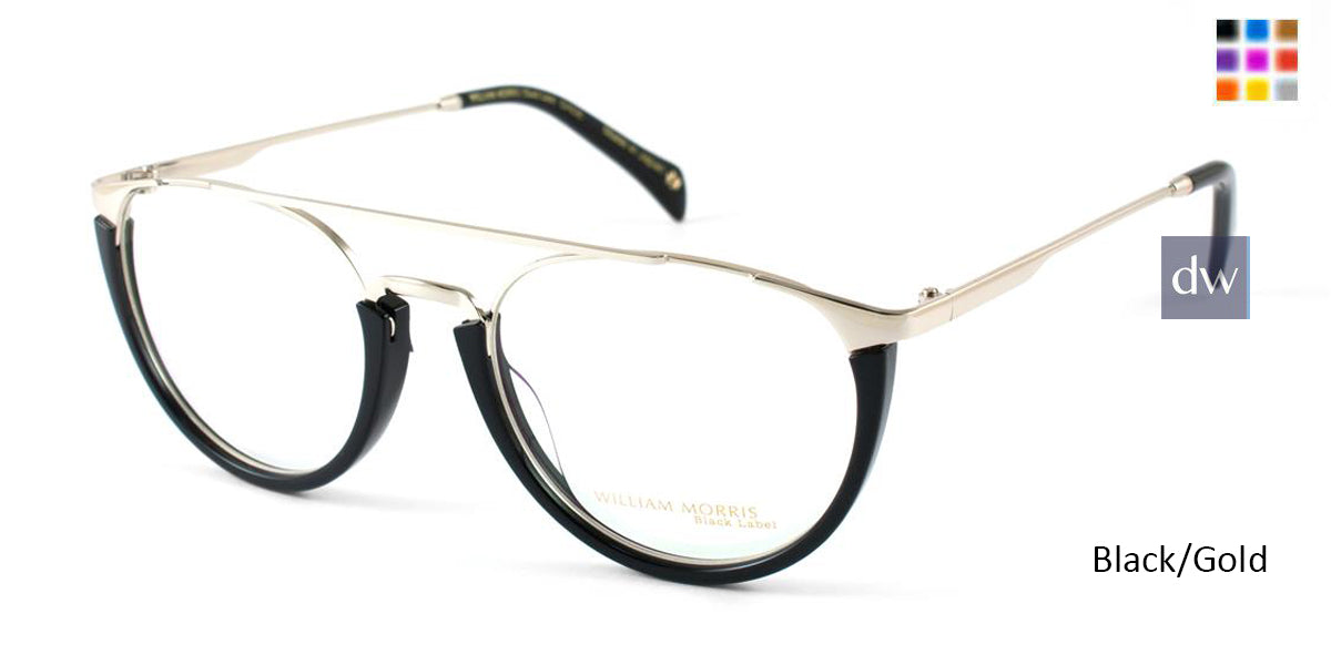 Black/Gold William Morris Black Label BLSADE Eyeglasses