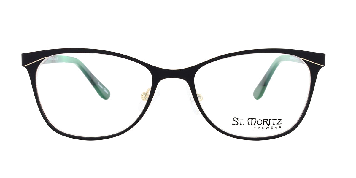 Black/Gold ST. Moritz BROOKE Eyeglasses