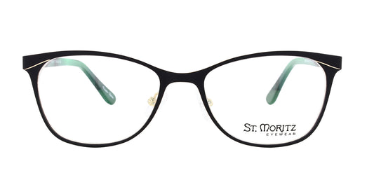 Black/Gold ST. Moritz BROOKE Eyeglasses