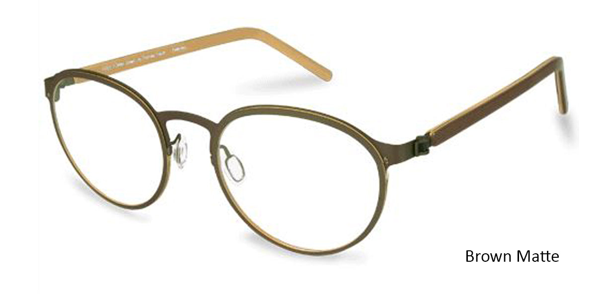 Brown Matte Free Form FFA972L Eyeglasses