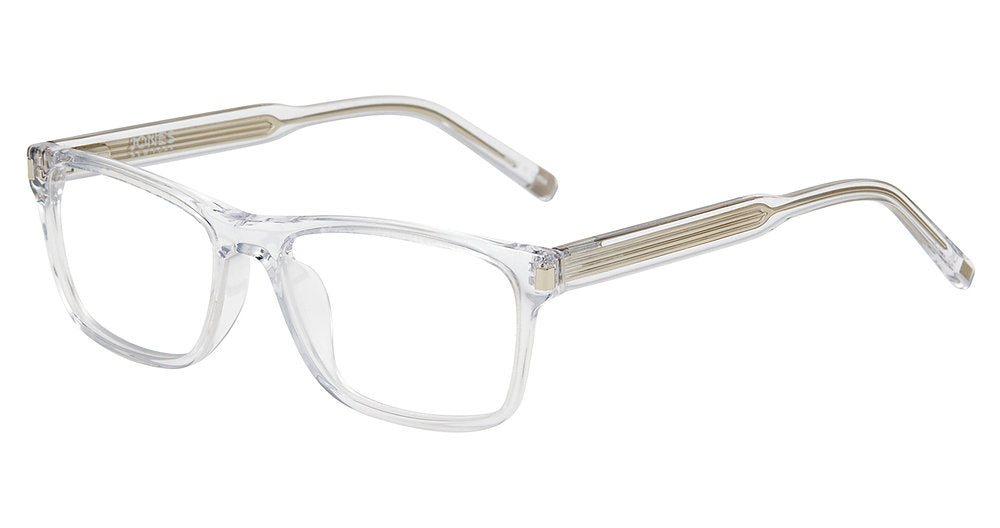 Jones New York VJOM562 Rectangle Eyeglasses in Crystal — men's full acetate frame
