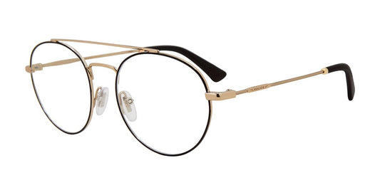 Shiny Grey Gold Police VPL728 Eyeglasses.