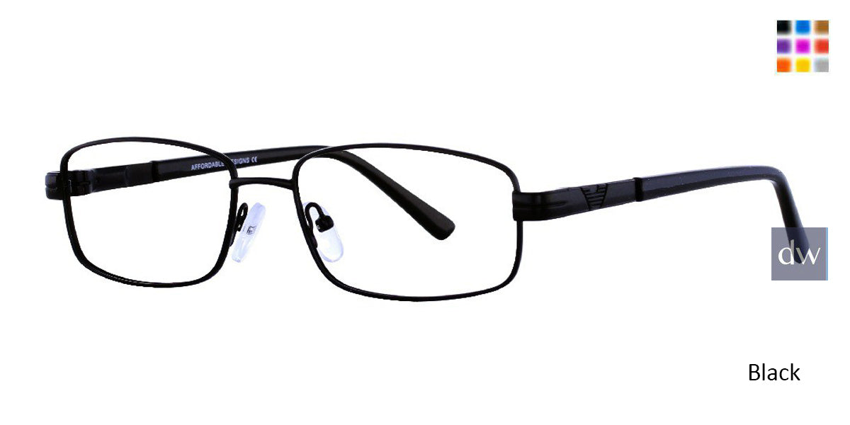 Black Affordable Designs Carl Eyeglasses.