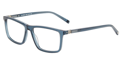 Jones New York VJOM560 Rectangle Eyeglasses in Crystal Blue — men's full acetate frame
