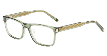 Jones New York VJOM562 Rectangle Eyeglasses in Crystal Green — men's full acetate frame
