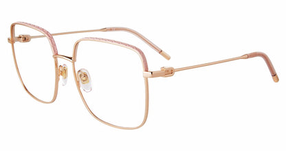 Copper Gold:
Furla VFU638 Square Eyeglasses in Copper Gold — women's full frame, no hinges, prescription-ready
