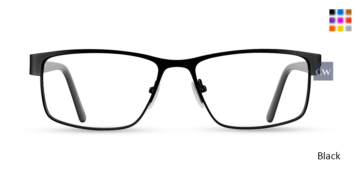 Black ST. Moritz CLINT Eyeglasses