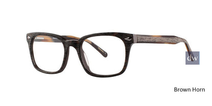 Brown Horn Comfort Flex Cassius Eyeglasses.