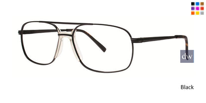 Black Comfort Flex Decker Eyeglasses.