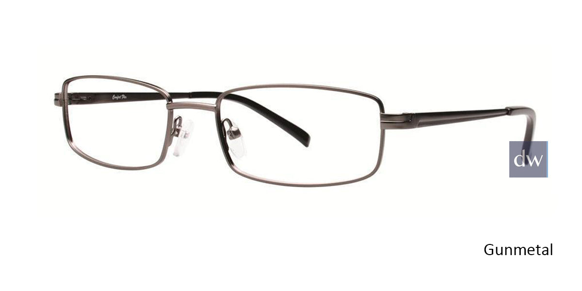 Gunmetal Comfort Flex Gavin Eyeglasses.