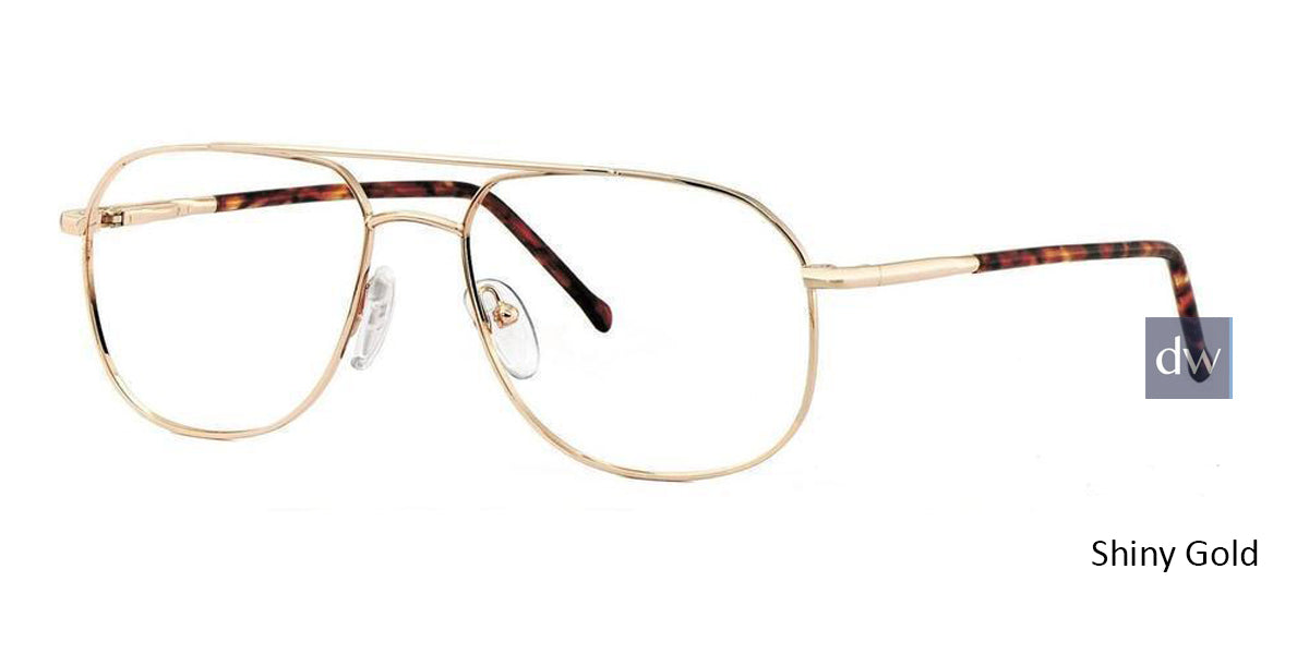 Shiny Gold Comfort Flex Henry Flex Eyeglasses.