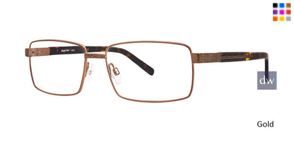 Gold Comfort Flex Larry Eyeglasses.