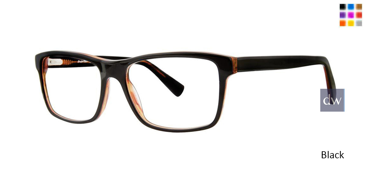 Black Comfort Flex Scott Eyeglasses.