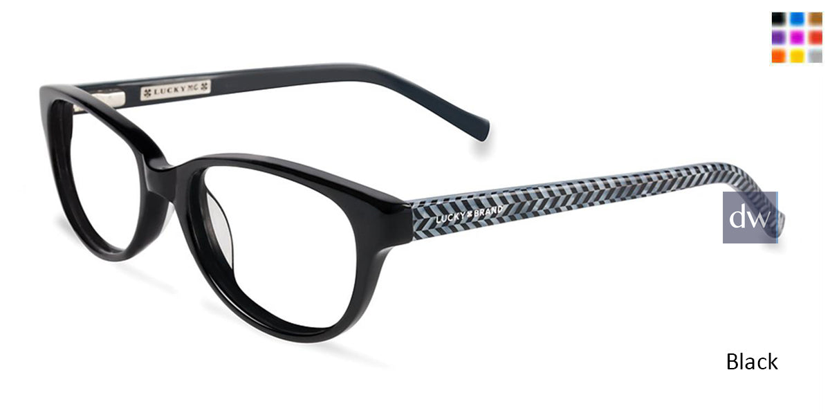 Black Lucky Kid D701 Eyeglasses - Teenager