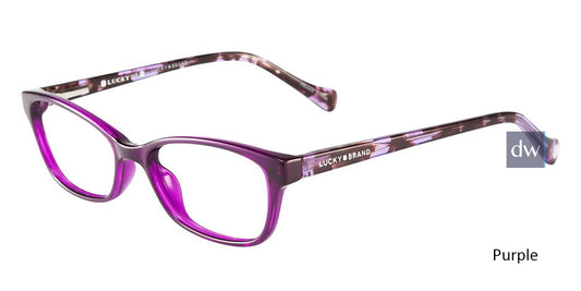 Purple Lucky Kid D706 Eyeglasses - Teenager