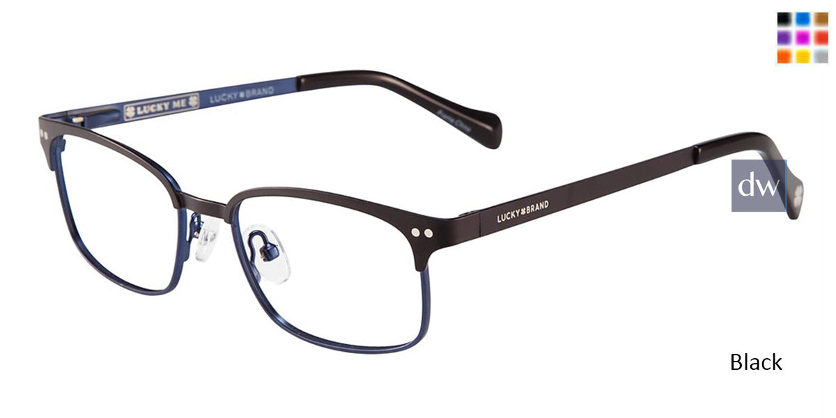 Black Lucky Kid D803 Eyeglasses - Teenager