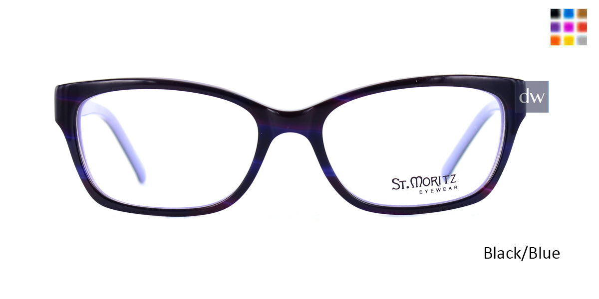 Black/Blue ST. Moritz DONELLA Eyeglasses