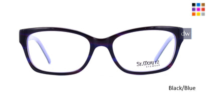 Black/Blue ST. Moritz DONELLA Eyeglasses