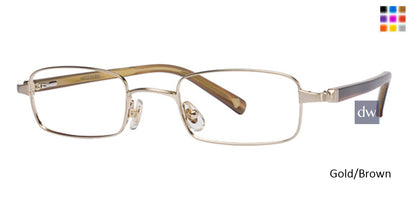 Gold/Brown Deja Vu DV002 Eyeglasses