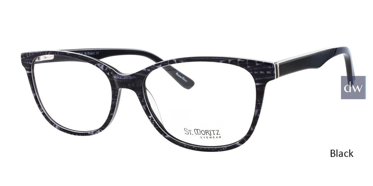Black ST. Moritz EVERLY Eyeglasses