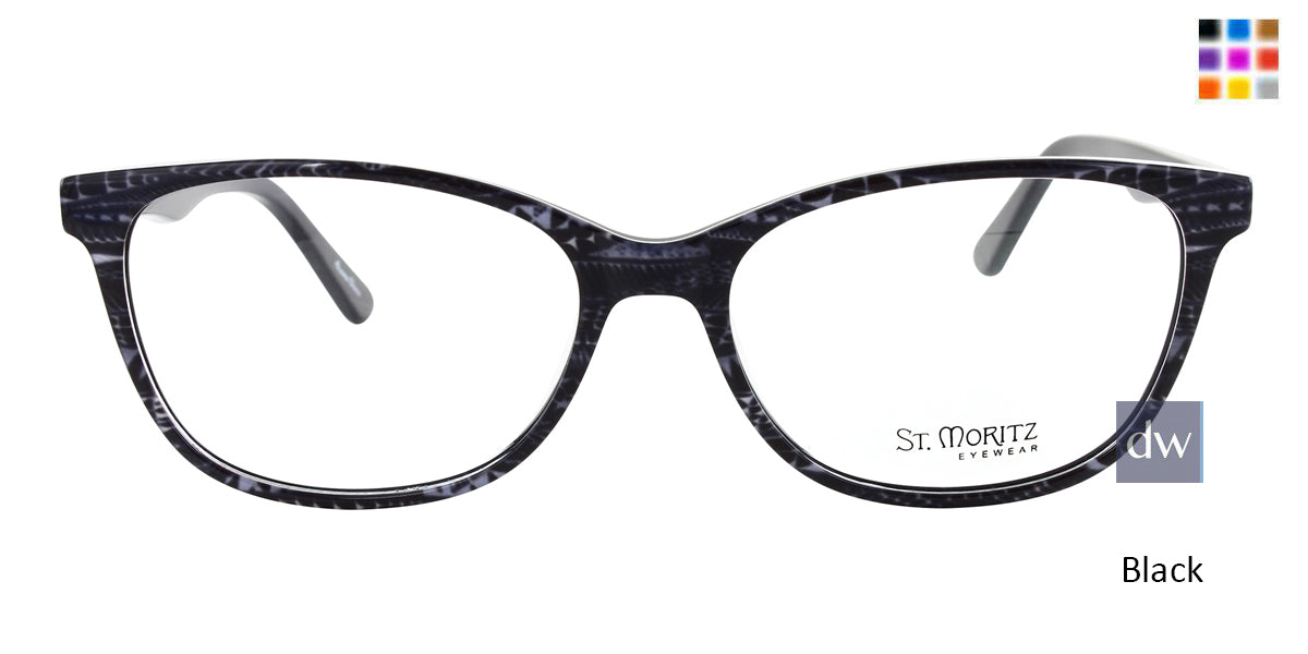 Black ST. Moritz EVERLY Eyeglasses