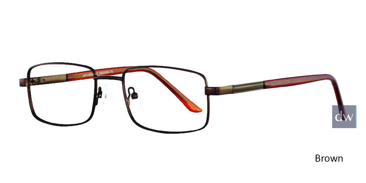 Brown Affordable Designs Executive Eyeglasses.