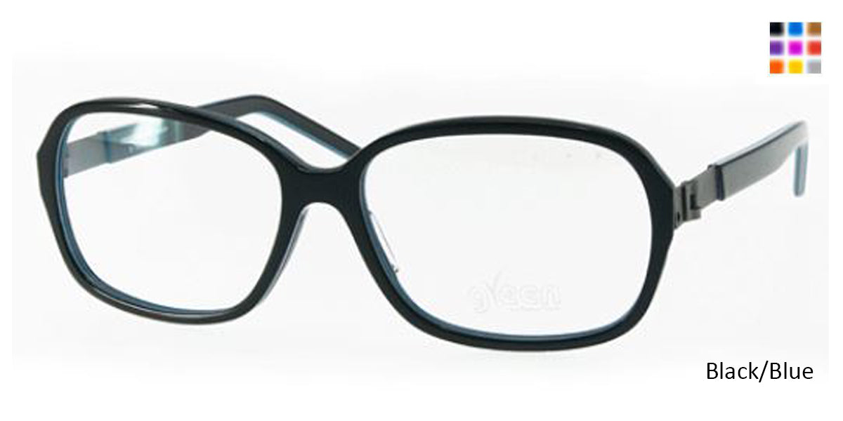 Black/Blue Free-Form FFA982 Eyeglasses.