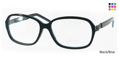 Black/Blue Free-Form FFA982 Eyeglasses.