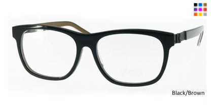 Black/Brown Free-Form FFA984 Eyeglasses.