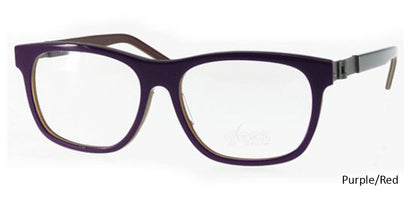 Purple/Red Free-Form FFA983 Eyeglasses.
