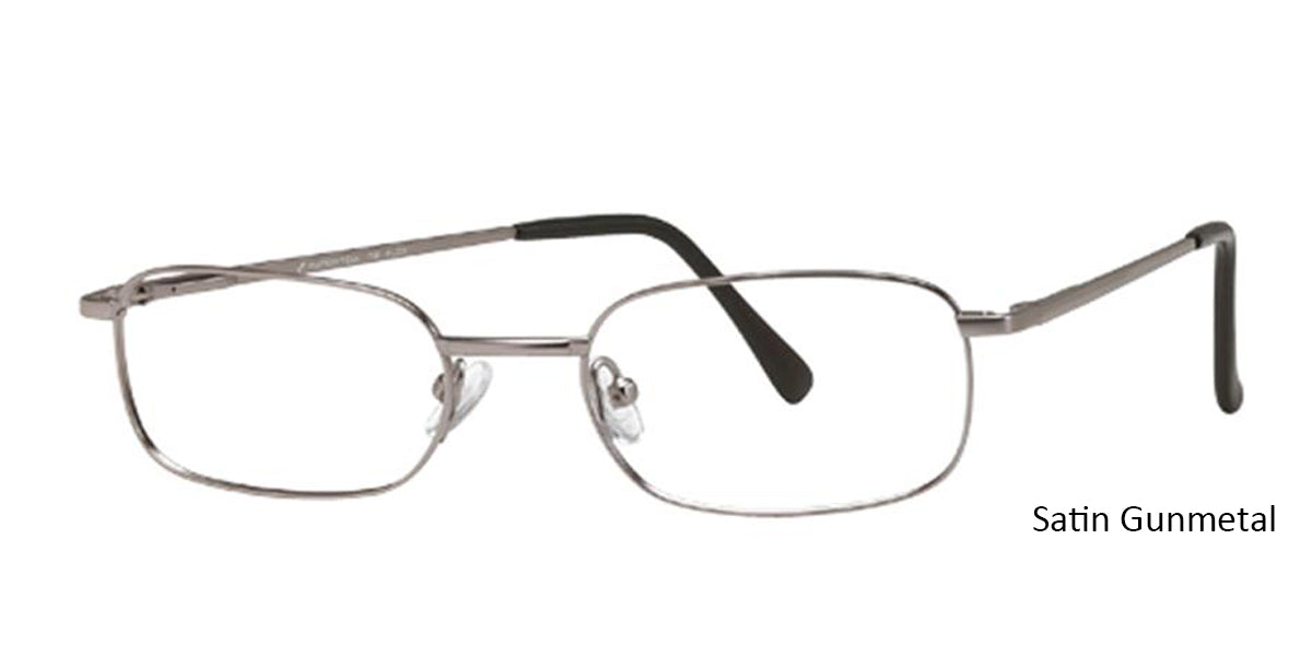 Satin Gunmetal Vivid Euro-Steel Flex 76 Eyeglasses
